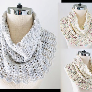 Elegant Lace Cowl Scarf Crochet pattern, lace cowl scarf, scarf crochet pattern, scarf pattern, cowl, lace scarf pattern, lace scarf, scarf image 4