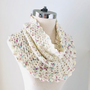 Elegant Lace Cowl Scarf Crochet pattern, lace cowl scarf, scarf crochet pattern, scarf pattern, cowl, lace scarf pattern, lace scarf, scarf image 8