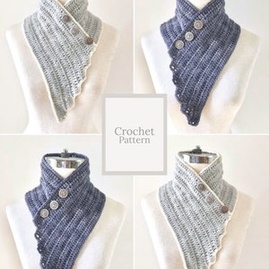 Modern Essence Scarf Crochet pattern, crochet scarf pattern, neck warmer pattern, scarf pattern, crochet scarf pattern, scarf image 1