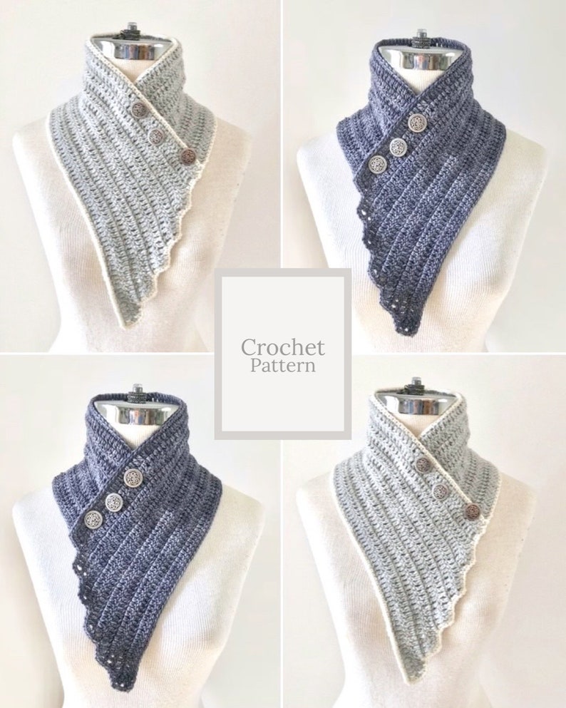 Modern Essence Scarf Crochet pattern, crochet scarf pattern, neck warmer pattern, scarf pattern, crochet scarf pattern, scarf image 1