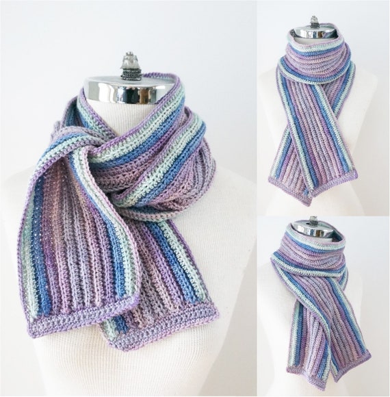ribbed scarf pattern