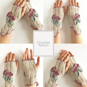 Mushroom hand warmers: Crochet pattern