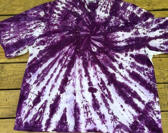 Purple Tie Dye Chef Coat- 3 XL-Ready to Ship