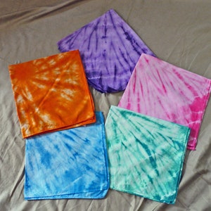 Bandana-22x22 tie dyed cotton bandanas image 1