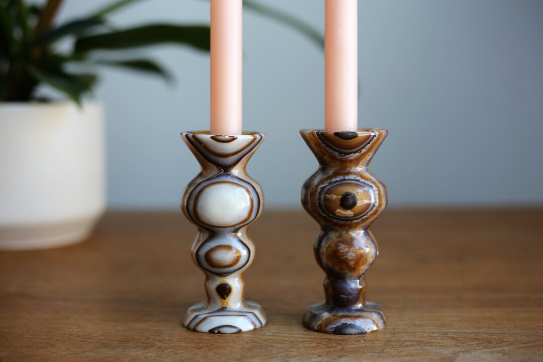 Alabaster Candlesticks / Onyx Candleholders Etsy