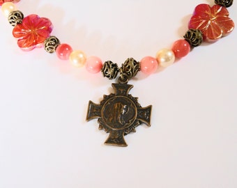 Mary, Flower of Heaven Necklace