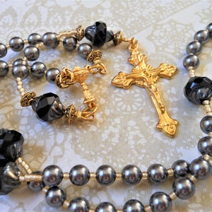 Holy Eucharist Rosary-Boys Mens First Communion-Catholic Traditional 5 Decade Rosary