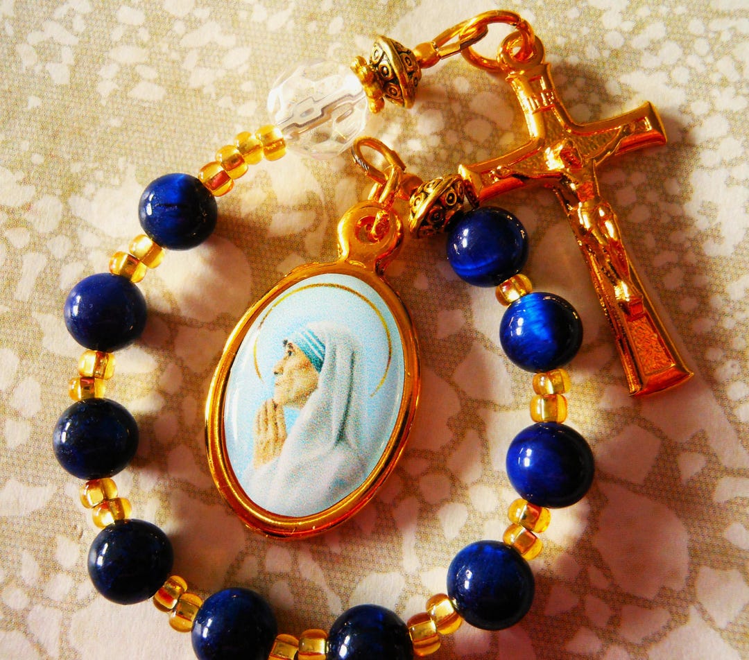St. Mother Teresa of Calcutta One Decade Catholic Pocket Rosary - Etsy