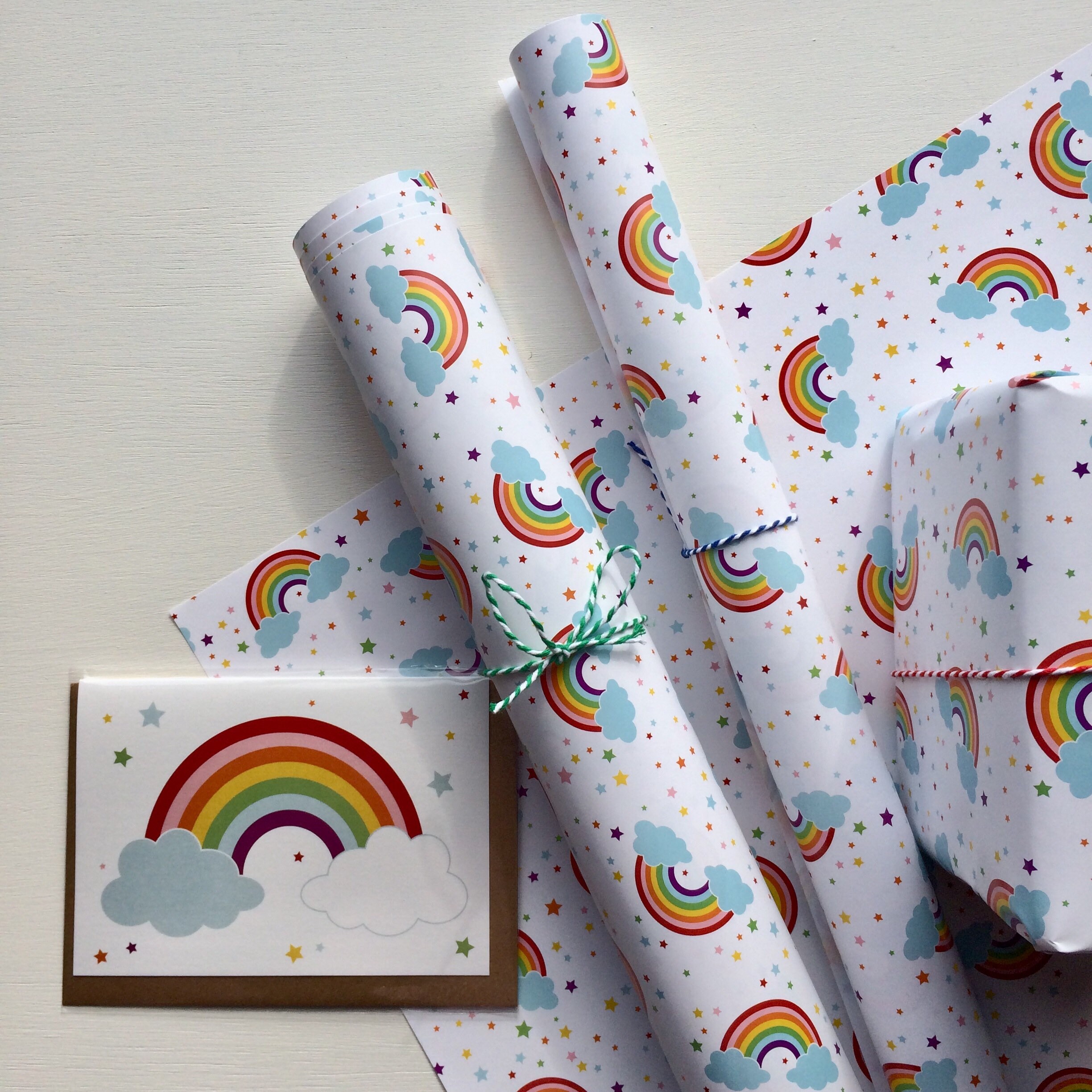 Rainbow Gift Wrapping Paper Etsy