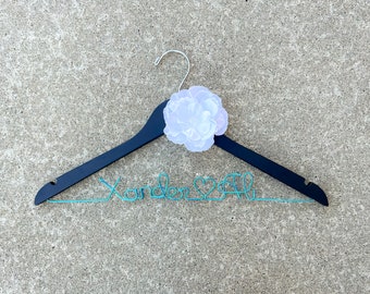 FREE SHIPPING Bride Hanger, Bridal Dress Hanger, Wedding Hanger, Personalized. Bridal Shower Gift, Unique Wedding Gifts, Bridesmaid Gifts