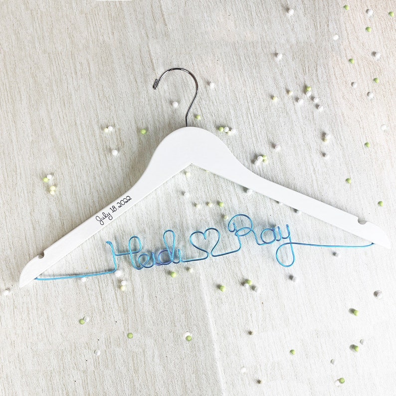 Wedding Dress Hanger, Bride Hanger, Last Name Hanger, Mrs Hanger, Wedding Hanger, Personalized Hanger, Bridesmaid Hangers,Gift image 3