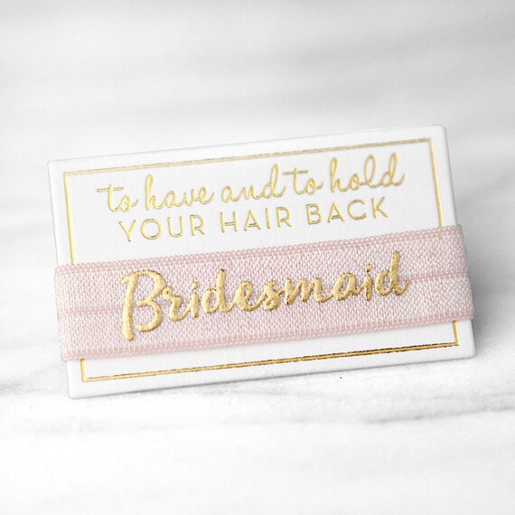 bridesmaid hair ties