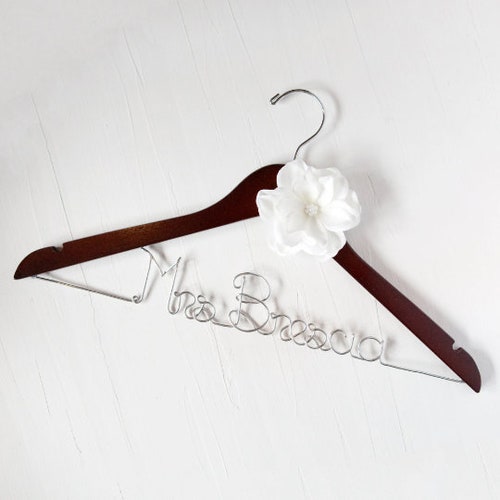 Wedding Dress Hanger Custom Bridal Hanger Personalized Etsy