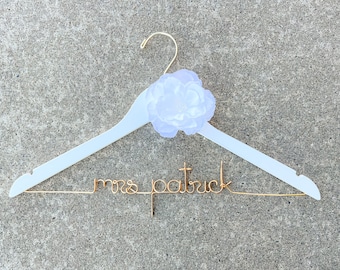 Bridal Hanger, Wedding Dress Hanger, Bride Hanger, Bride Gift, Personalized Hanger, Bridesmaid Hangers, Bridesmaid Gifts, Engagement,Wedding