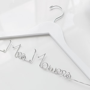 FREE SHIPPING Wedding Dress Hanger, Bride Hanger, Last Name Hanger, Future Mrs Hanger, Custom Wedding Hanger, Personalized Hanger, Bride