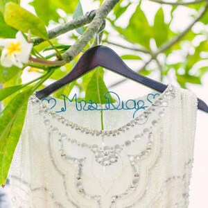 Personalized Wedding Dress Hanger: Bridal Shower Gift