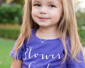 RESERVED Flower Girl Tee. Flower Girl Shirt, Toddler Child, Junior Bridesmaid Tee