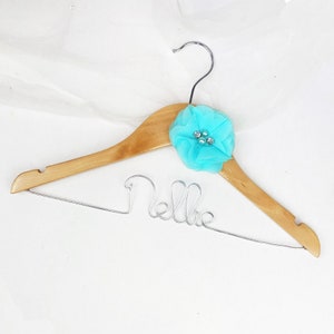 Flower Girl Hanger, Wedding Hanger, Flower Girl Gift, Childrens Hanger, Personalized Child Gift, Personalized Hanger, Bridal Party Gifts