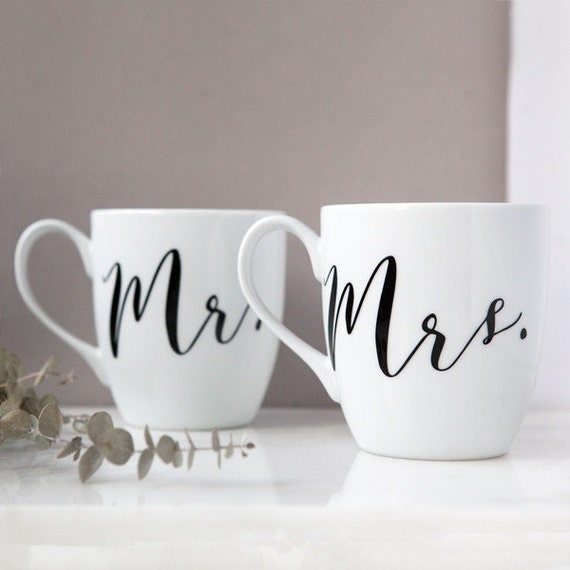 mr and mrs mugs card factory