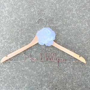 Wedding Dress Hanger, Bride Hanger, Bridal Hanger, Bridesmaid Gifts, Custom Hanger, Name Hanger, Bridal Shower Gift, Engagement, Photo Prop image 1