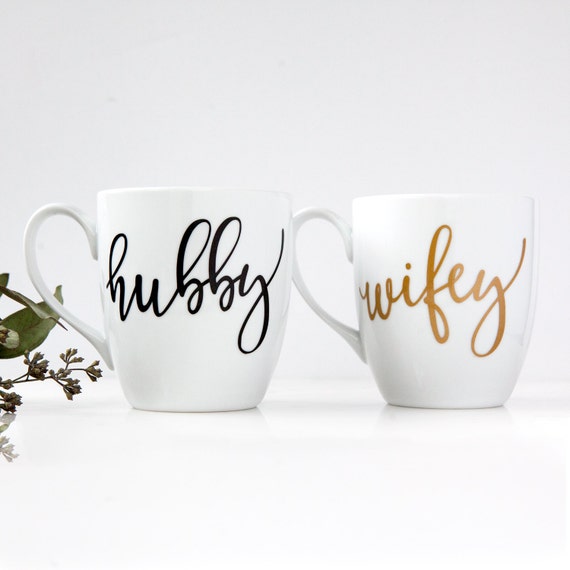 Hubby Wifey Mug Set Personalized Mug 
