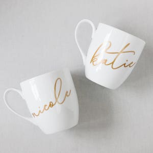 Script, Personalized Mug, Bridesmaid Gifts, Custom Mugs, Name Mug, Calligraphy, Unique Coffee Mugs, Gifts Under 20, Gifts for Her