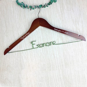 Personalized Wedding Dress Hanger: Bridal Party Gift