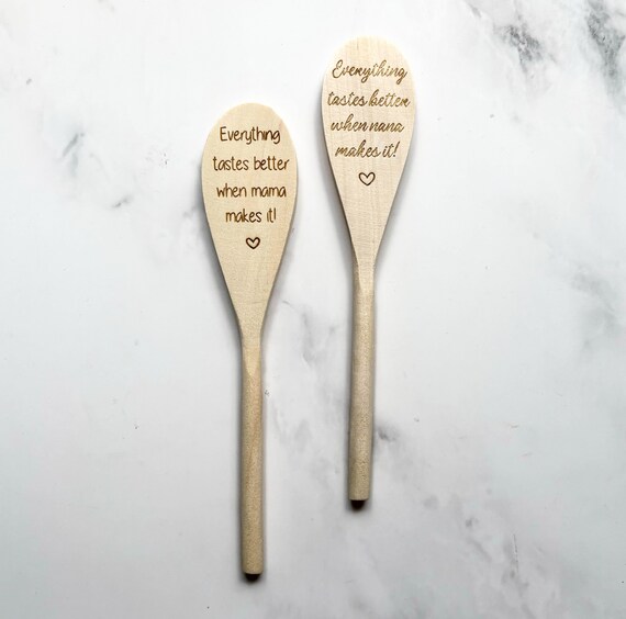 Die Weltbeste Mama Holzlöffel – Lasergraviert, Persönliches Geschenk Für Mütter & Omas