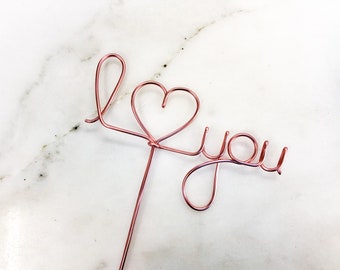 Wire Cake Topper - Wedding Cake Topper, Wire Names, Modern Wire Bridal Cake Topper, Personalized Name Cake Topper,Unique Wedding, We Do