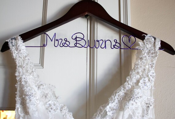 Wedding Dress Hanger, Bride Hanger, Last Name Hanger, Future Mrs Hanger, Custom Wedding Hanger, Personalized Hanger, Bridesmaid, Bride Gift