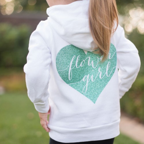 Flower Girl Hoodie Flower Girl Gift Jr Bridesmaid Shirt Etsy