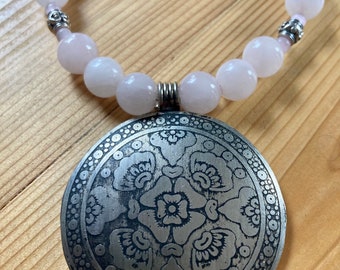 Pink & Pattern necklace