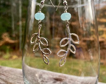 Azul Leaf earrings