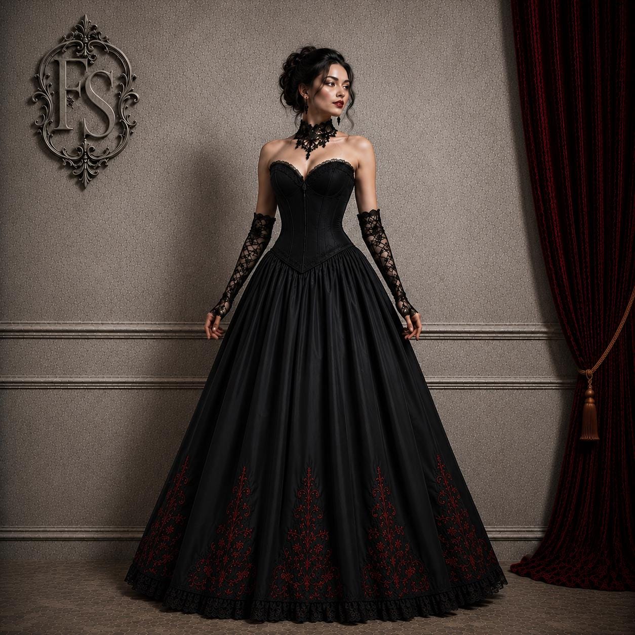 black alternative prom dress cute semi formal dresses shoulder Sleeves SHEIN Tall Ladies Elegant Size:US2-UK4-EUR32