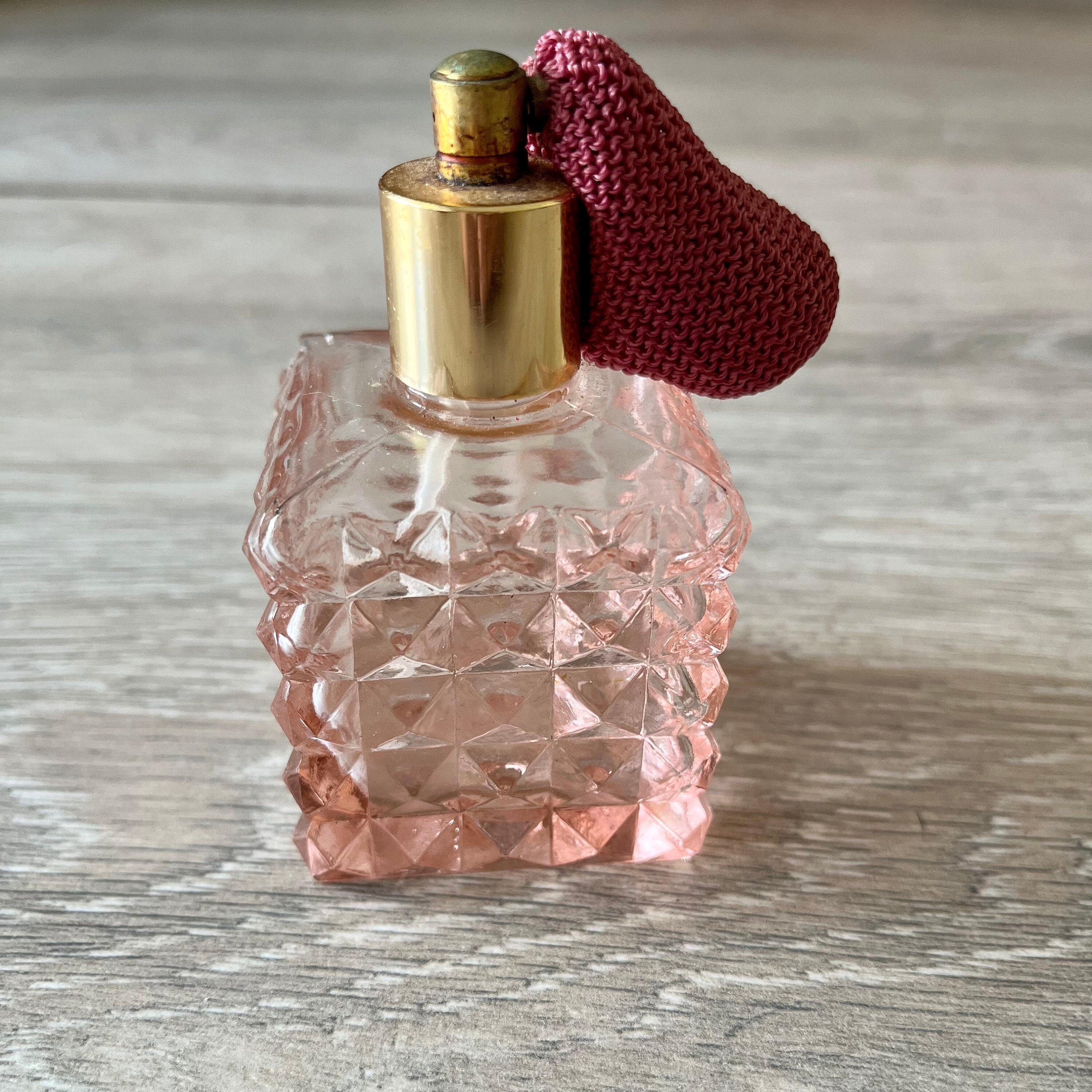Pink Vintage Perfume Bottle - Etsy