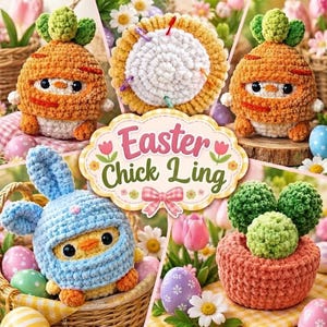 Easter Chickling Crochet Pattern – Cute Easter Chick Amigurumi PDF