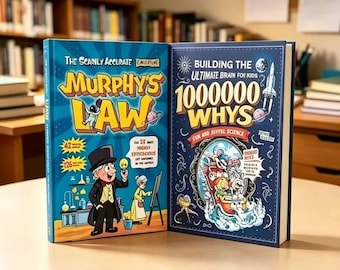 Kids Science Humor Books: Murphy's Law & 100000 Whys Educational Storybooks