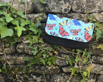 Confetti Butterflies Zipper Pouch - Cosmetics Purse - Clutch Bag - Illustration - Make up Bag - Stationary - Butterfly - Butterflies -Colour