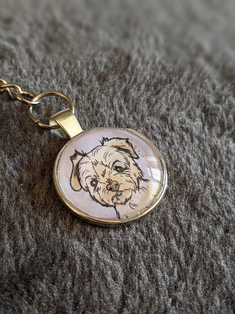 Custom Pet Portrait Necklace Cat Dog Caricature Pendant Cameo Jewellery Custom Necklace Cat Necklace Dog Necklace image 3