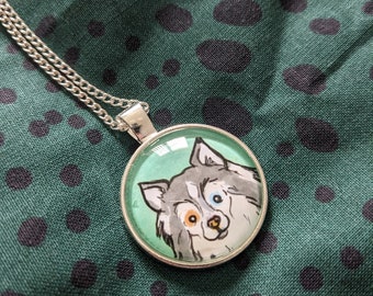 Collar de retrato de mascota personalizado - gato - perro - caricatura - colgante - cameo - joyería - collar personalizado - collar de gato -collar de perro