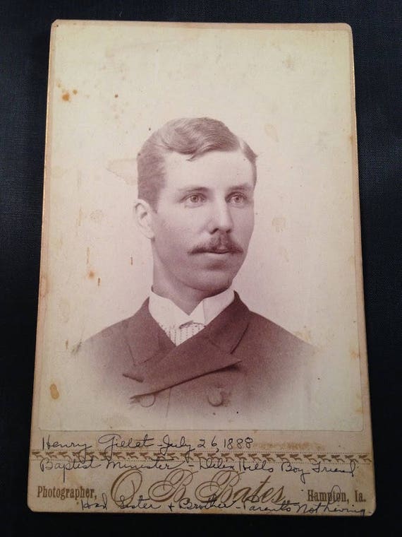 Antique Victorian Era Cabinet Card Photograph Etsy