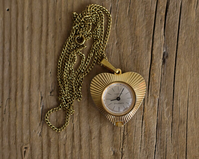 Swiss Ladies Pendant Watch EURASTYLE Vintage Necklace Swiss Etsy