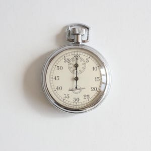 Zabytkowy stoper Zlatoust, rosyjski chronometr Zlatoust Watch Factory, radziecki stoper rajdowy Sport Taimer, dobrze działający
