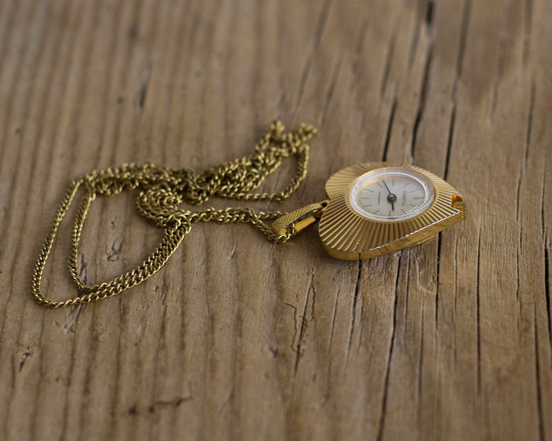 Swiss Ladies Pendant Watch EURASTYLE Vintage Necklace Swiss Etsy