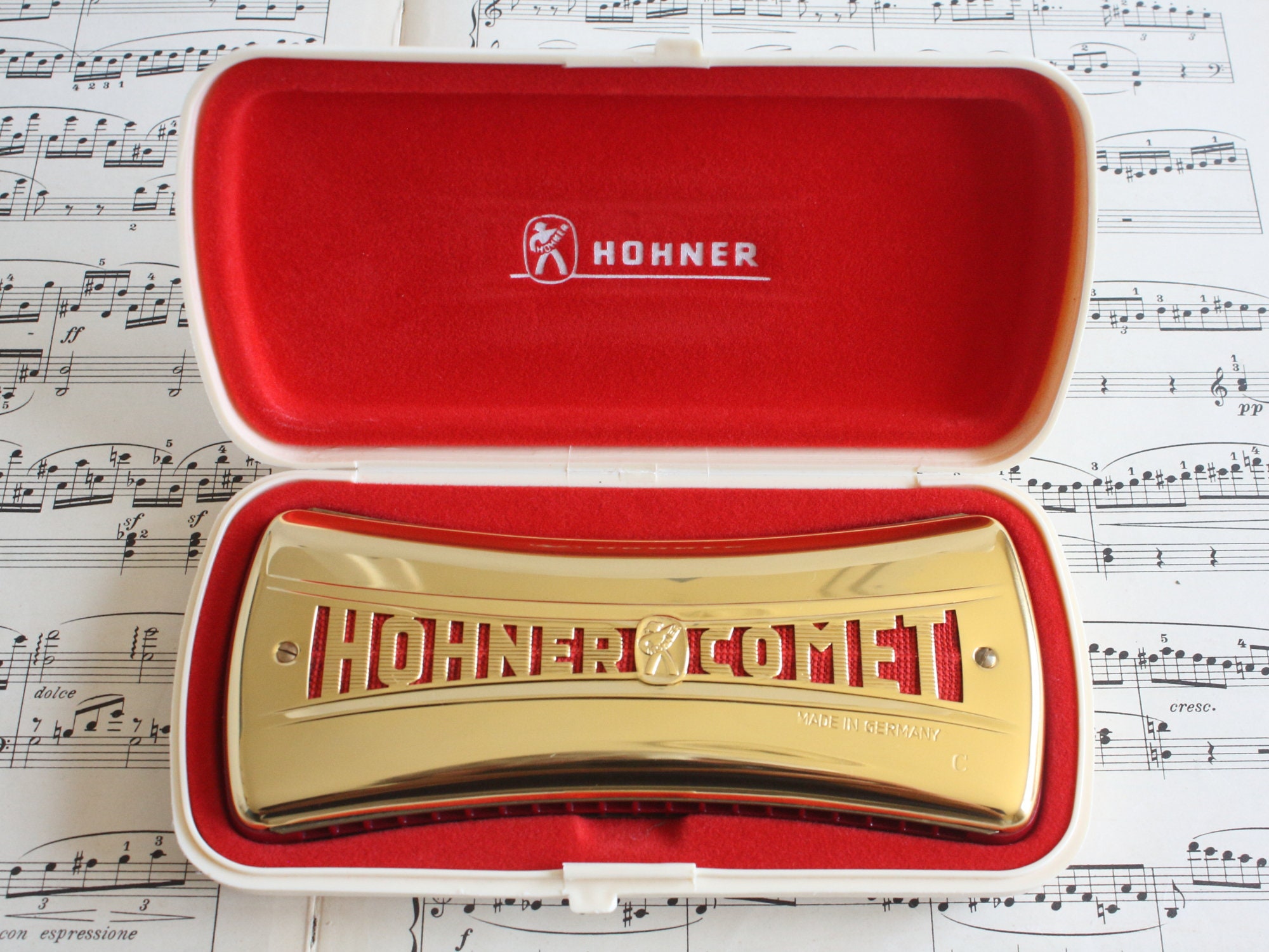 COMET M. Hohner ハーモニカ ケース付き COMET M. Hohner ハーモニカ ケース付き
