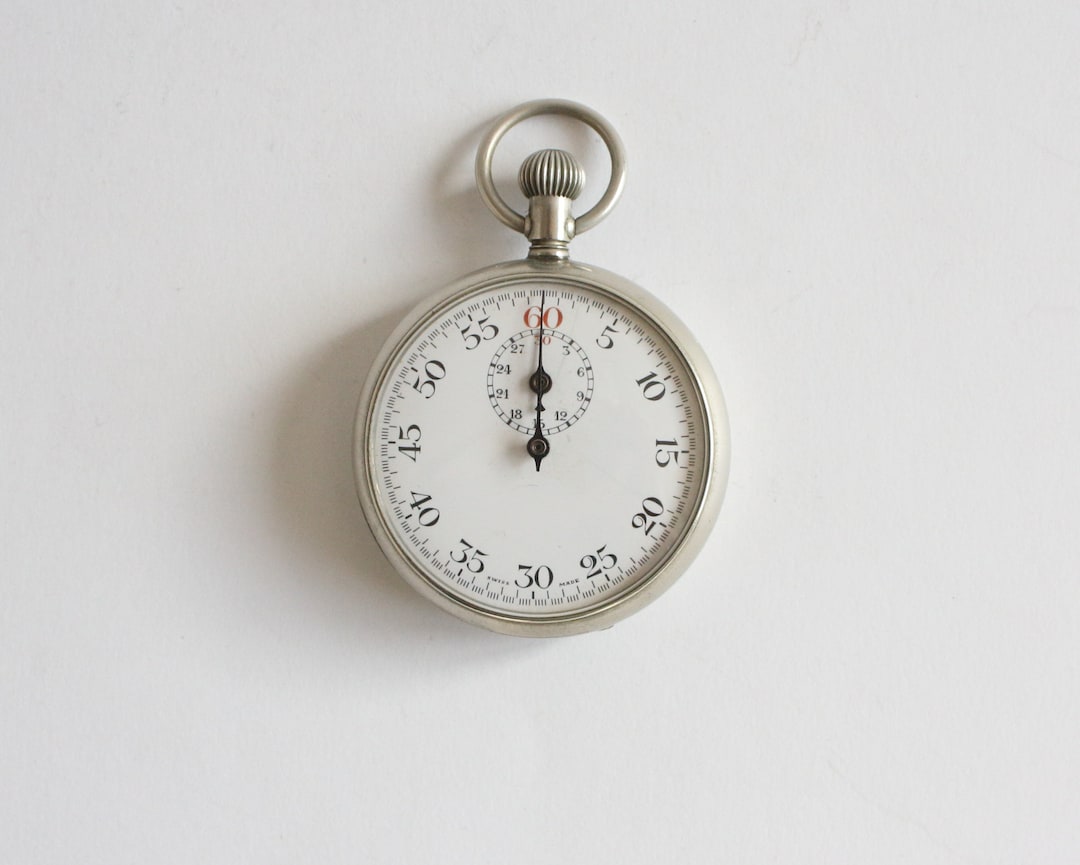 Stopwatch Excelsior Park, Vintage Mechanical Stopwatch, Manual Wind