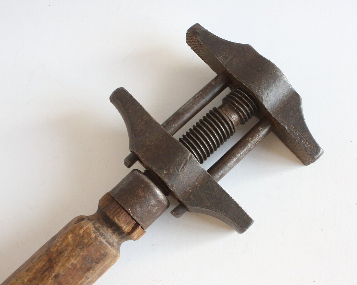 Antique Wrench French Tool Vintage Adjustable Spanner Monkey Etsy