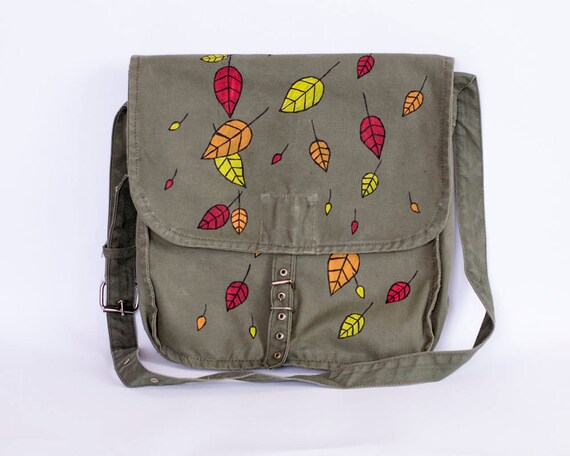 Fall Leaves Messenger Bag