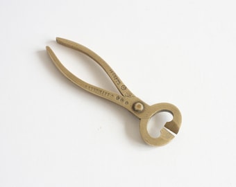 Sugar Tongs Imperial Russia, 19th Century Brass Cutters F. Varypayev,