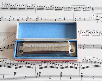 Harmonica Hohner Comet With Original Box, Vintage Double